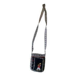 Handmade guatamalen crossbody small pouch bag